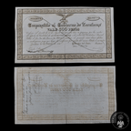 Rarísimo Vale Empréstito Gobierno de Zacatecas 500 Pesos Año 1831