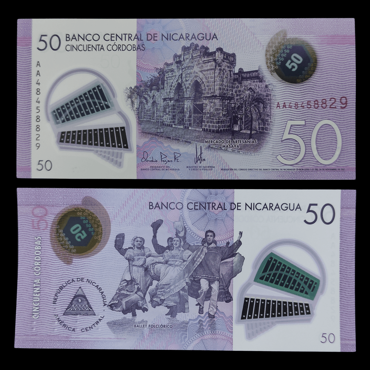 Billete Nicaragua 50 Córdobas- UNC