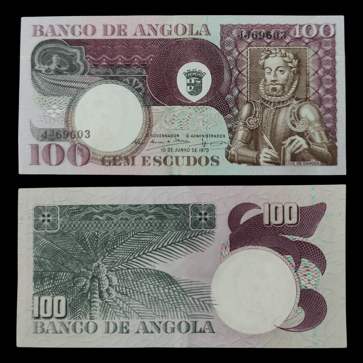 Billete Angola 100 Escudos Año 1973- UNC