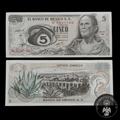 Billete 5 Pesos Banco de Mexico Corregidora Josefa Ortiz Dominguez Sin Circular UNC
