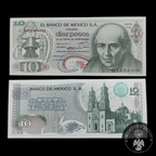 Billete 10 Pesos Banco de Mexico Miguel Hidalgo Sin Circular UNC