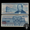 Billete 50 Pesos Banco de Mexico Benito Juárez Sin Circular UNC