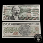 Billete 500 Pesos Banco de Mexico Francisco I. Madero Sin Circular UNC