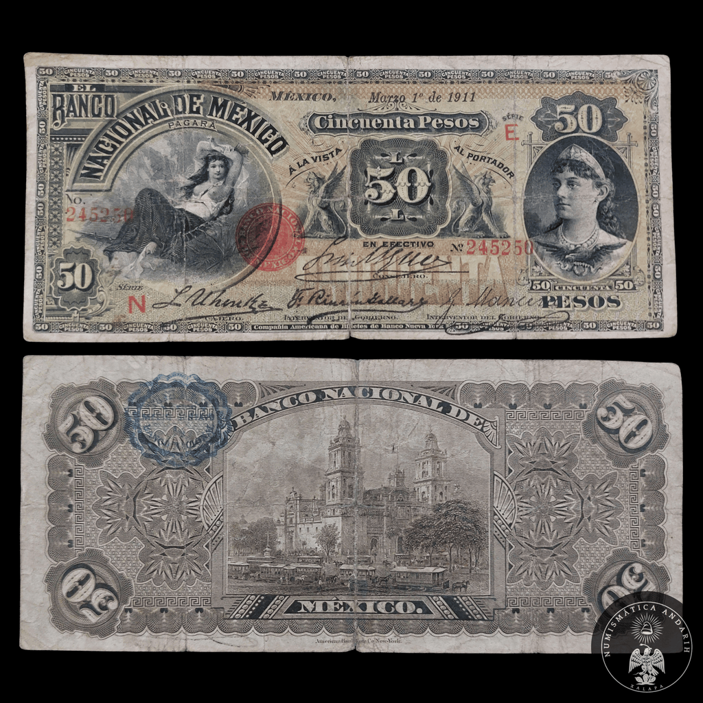 Billete 50 Pesos Banco Nacional de México