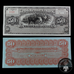 Cheque 50 Pesos Sr D Benito Aznar S Mérida 1889 Sin Circular UNC