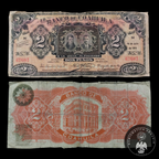 Billete 2 Pesos Banco de Coahuila Saltillo 1914