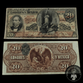Billete El Banco de Londres y México Veinte Pesos año 1912