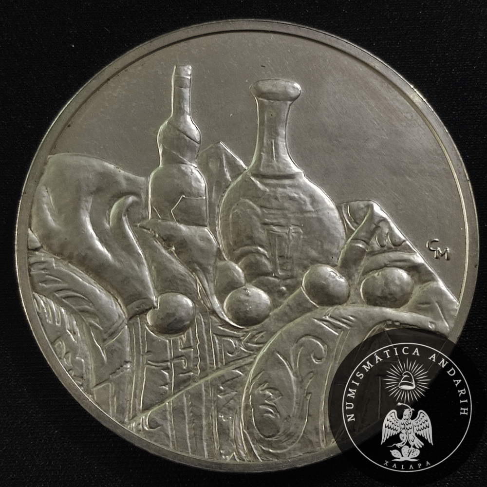 Medalla Plata 100 Grandes Obras Maestras Naturaleza Muerta Cézanne Franklin Mint