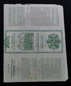 Acción Compañía Petrolera "La Internacional", S.A. México, D.F. 1916