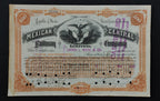 Acción Mexican Central Railway Company Limited Boston, Massachusetts 1890