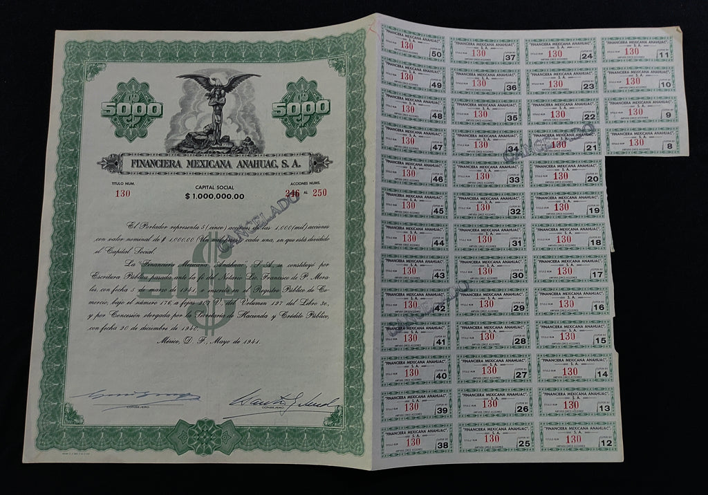 Acción Financiera Mexicana Anáhuac, S.A. México, D.F. 1941