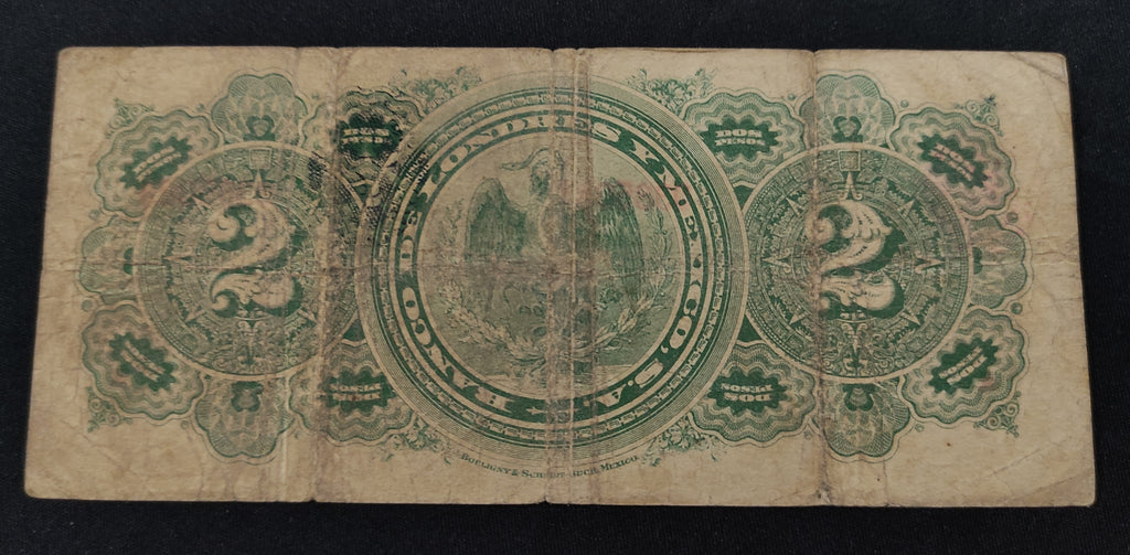 Billete El Banco de Londres y México Ciudad de México 1914