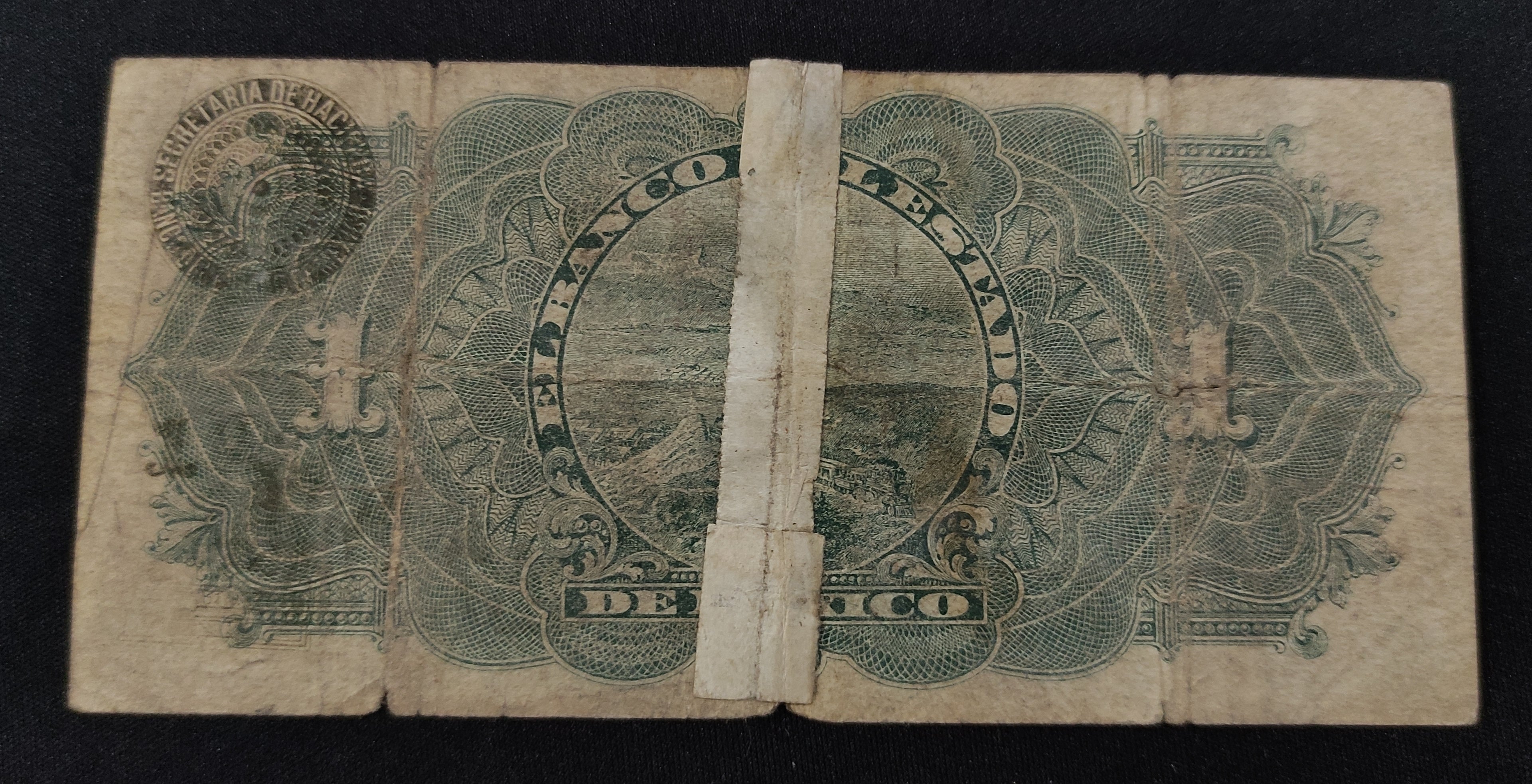 Billete El Banco del Estado de México Toluca 1914