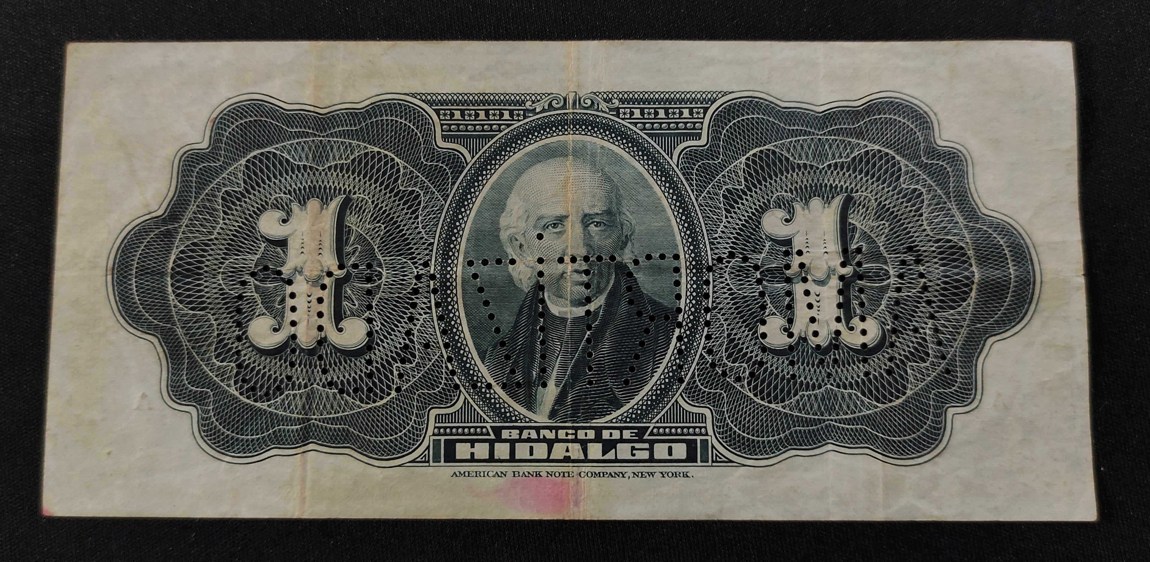 Billete El Banco de Hidalgo Un Peso Pachuca
