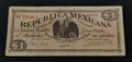 Billete República Mexicana Un Peso Monterrey 1914