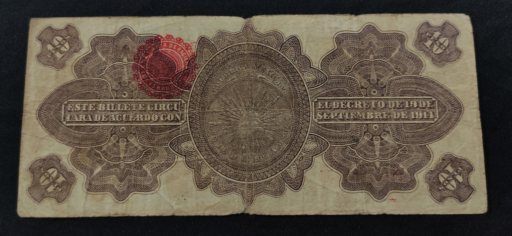 Billete Gobierno Provisional de México 10 Pesos Veracruz 1914