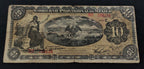 Billete Gobierno Provisional de México 10 Pesos Veracruz 1914
