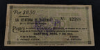 Billete Antiguo 50 Centavos 1914 Jefatura de Hacienda Sonora Guaymas - Papel Moneda Histórico
