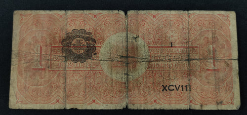 Billete Ejército Constitucionalista de México 1 Peso 1914