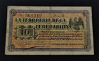 Billete La Tesorería de la Federación 10 Centavos Guaymas 1914