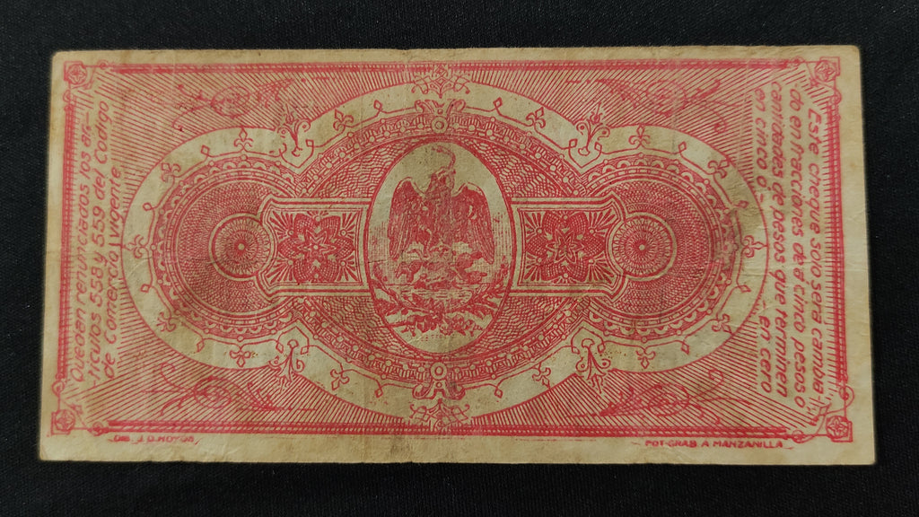 Billete Comisión Reguladora del Mercado de Henequén 50 Centavos Mérida 1914