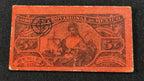 Billete Bilimbique Gobierno Provisional de México 5 Centavos 1914-1915