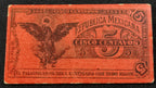 Billete Bilimbique Gobierno Provisional de México 5 Centavos 1914-1915