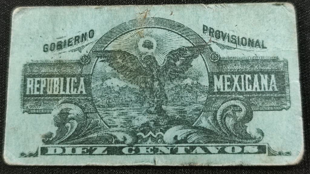 Billete Bilimbique Gobierno Provisional de México 10 Centavos 1914-1915