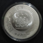 Medalla 2 Onzas Plata 500 Años Veracruz (1519-2019) Casa de Moneda Estuche de Madera