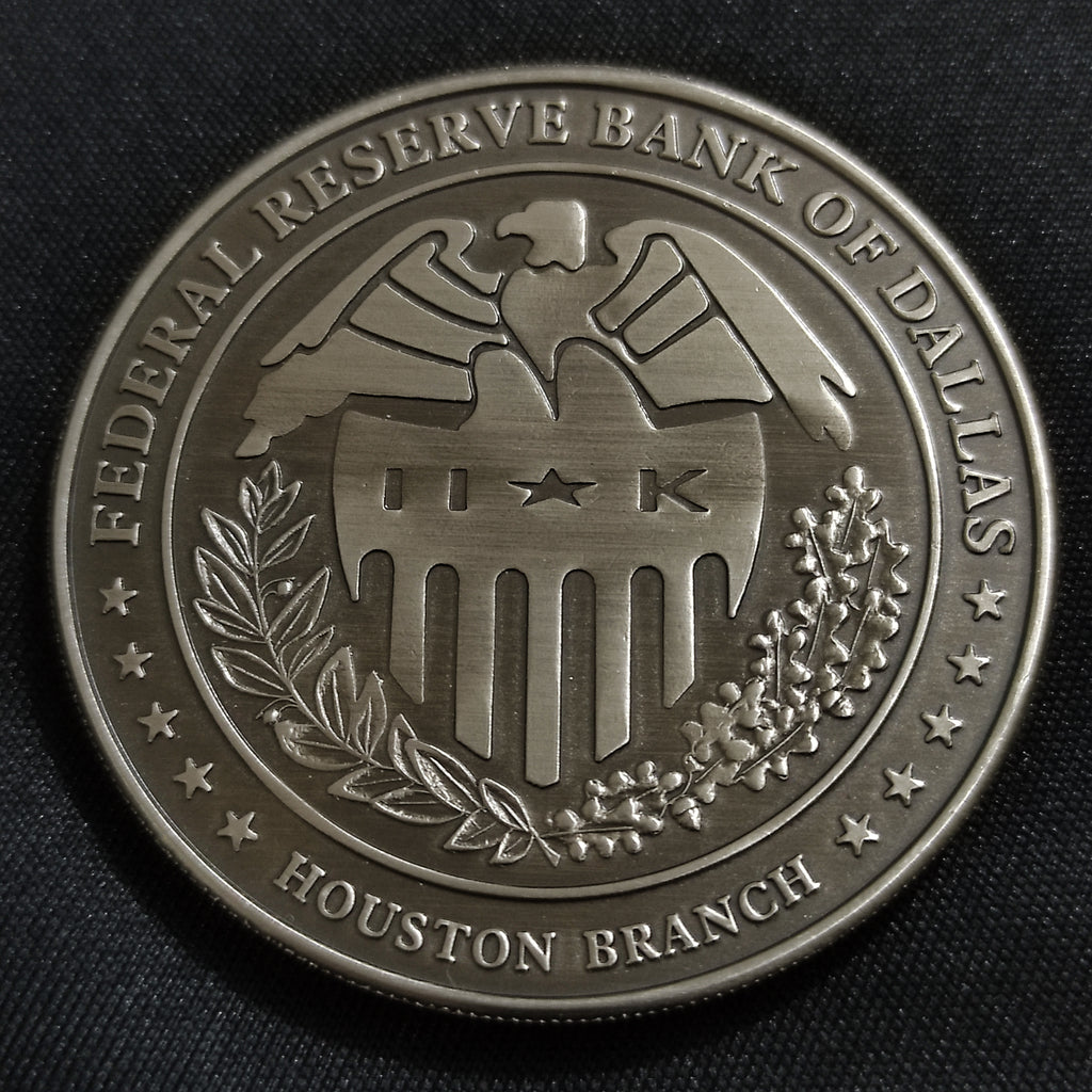 Medalla Conmemorativa Federal Reserve Bank of Dallas Houston Branch 2005 Estuche Original
