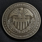 Medalla Conmemorativa Federal Reserve Bank of Dallas Houston Branch 2005 Estuche Original
