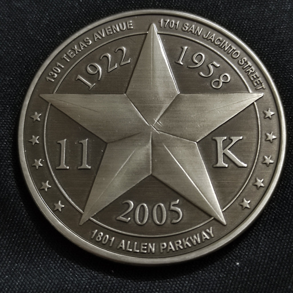 Medalla Conmemorativa Federal Reserve Bank of Dallas Houston Branch 2005 Estuche Original
