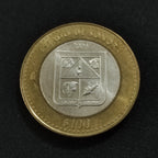 Moneda 100 Pesos Bimetálica Plata Estado de Sonora Año 2004 1a Fase