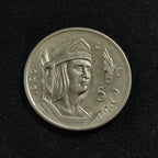 Moneda 50 Centavos Cuauhtémoc Plata Ley .300 Año 1950