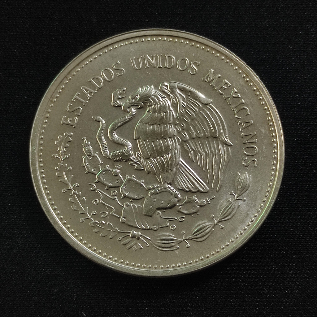 Moneda 100 Pesos Plata Ley .720 Copa Mundial de Fútbol México 86 Año 1985