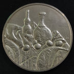 Medalla Plata 100 Grandes Obras Maestras Naturaleza Muerta Cézanne Franklin Mint