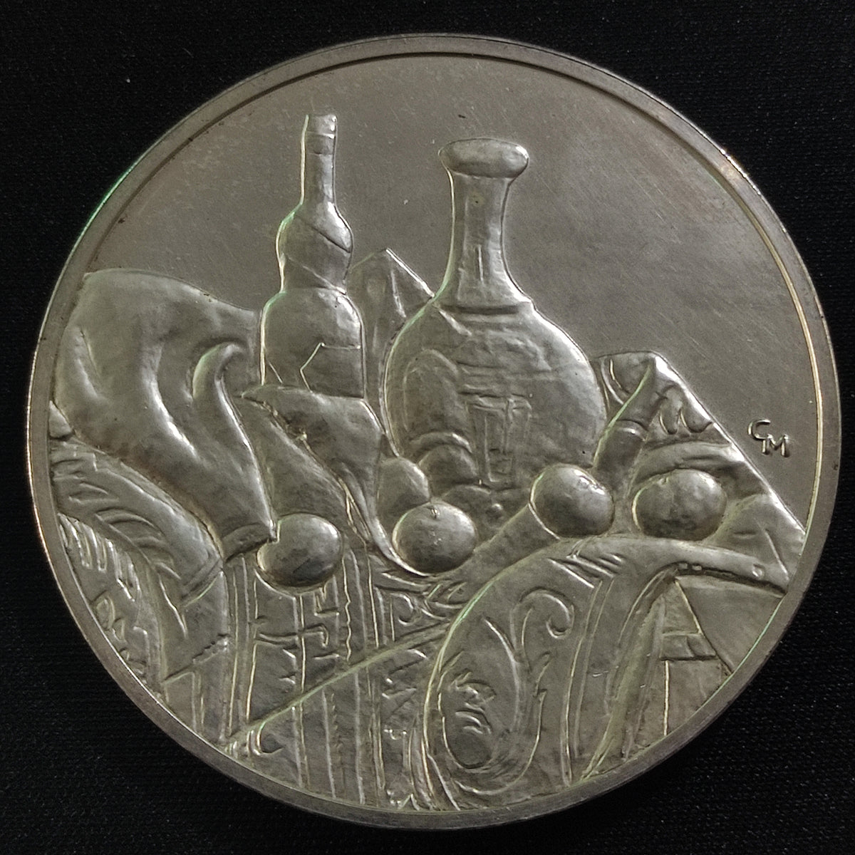 Medalla Plata 100 Grandes Obras Maestras Naturaleza Muerta Cézanne Franklin Mint