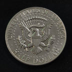Moneda Medio Dólar Kennedy 1964-D Plata Ley .900 Ceca Denver