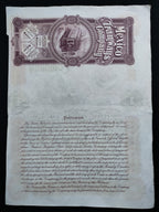 Acción Antigua de la Mexico Tramways Company – 100 Dólares Oro año 1916