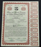 Acción Antigua del Banco del Pequeño Comercio del Distrito Federal, S.A. de C.V. año 1943