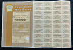 Título Antiguo de Teléfonos de México, S.A. (Telmex) – $2,000 Pesos año 1980