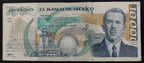 Billete 10000 Diez Mil Pesos Banco de México Lázaro Cárdenas 1991