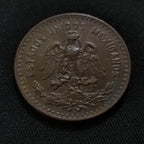 Moneda Antigua 5 Centavos Monograma Mexico 1934