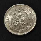 Moneda Plata 50 Centavos Gorro Frigio Mexico 1944 Ley .720