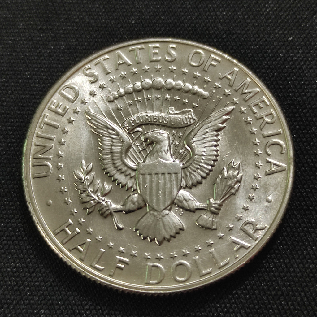 Moneda Plata Medio Dolar Kennedy Estados Unidos 1967 Ley .400
