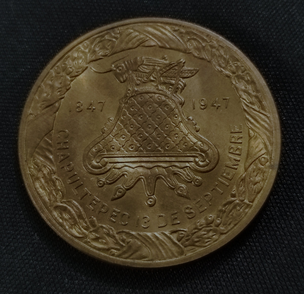 Medalla Conmemorativa Ninos Heroes Centenario Chapultepec 1847-1947