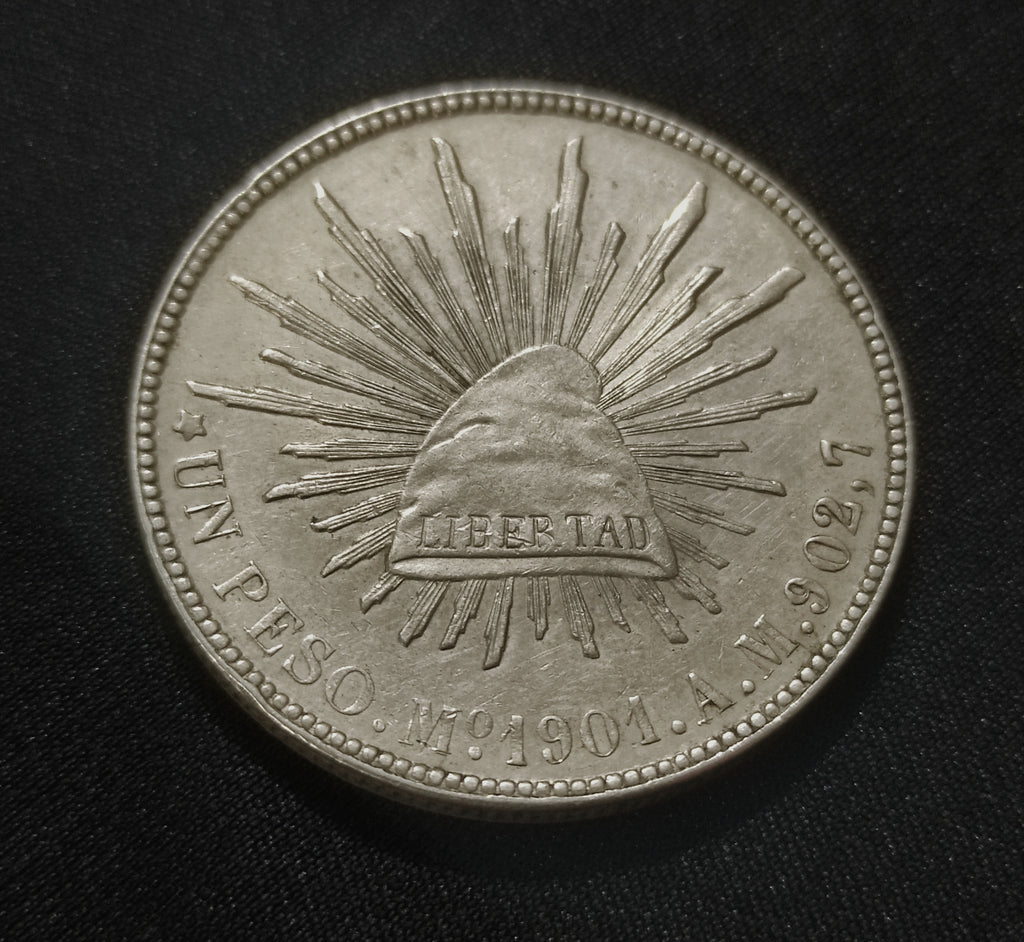 Moneda Plata Un Peso Porfiriato 1901 Mo