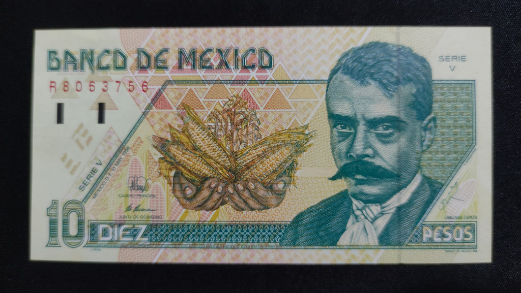 Billete 10 Pesos Emiliano Zapata Mexico 1996 Sin Circular UNC