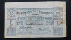 Billete 50 Centavos El Estado de Chihuahua 1914 Azul