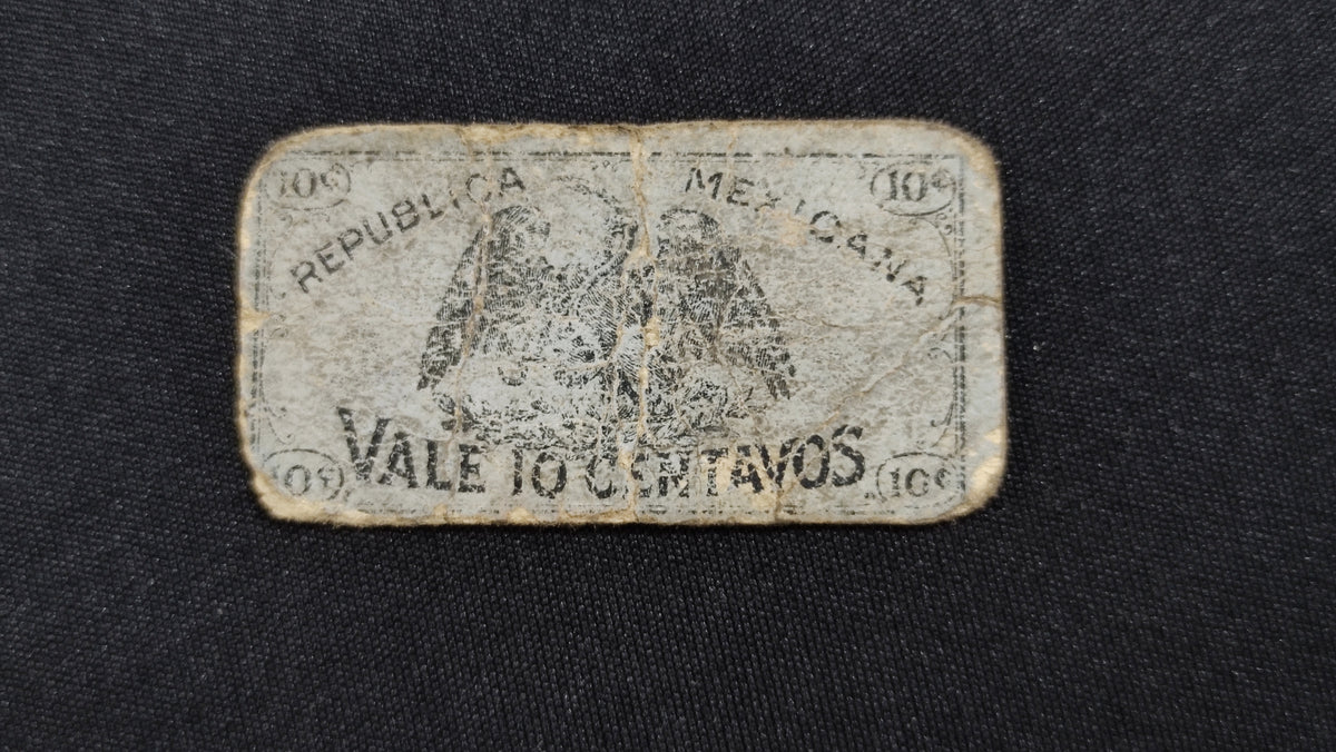 Billete Bilimbique 10 Centavos Gobierno Constitucionalista Mexico